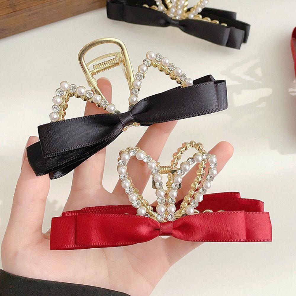 Ladies Hair Clips Large Hairpins Korean Hairgrips Women Shark Clips Bow Pearl Hair Claws Crystal red-cat
Ladies Hair Clips Large Hairpins Korean Hairgrips Women Shark Clips Bow Pearl Hair Claws Crystal red-cat