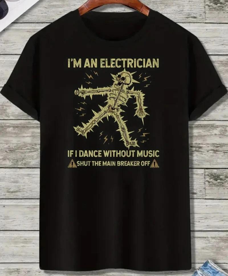 Black Electrician Skeleton Humor T-Shirt ‘Shut The Main Breaker Off’ Graphic Casual Tee for Electric Enthusiasts Trendy Outfits 4XL
Black Electrician Skeleton Humor T-Shirt ‘Shut The Main Breaker Off’ Graphic Casual Tee for Electric Enthusiasts Trendy Outfits 4XL
