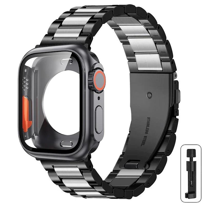 Чохол+ремінець для Apple Watch Ремінець 46мм 42мм 44мм 45мм 41мм Повне покриття Металевий Нержавіюча сталь Ремінець Iwatch Серія 11 10 9 8 7 6 SE 5 For Series11 10 42mm
Чохол+ремінець для Apple Watch Ремінець 46мм 42мм 44мм 45мм 41мм Повне покриття Металевий Нержавіюча сталь Ремінець Iwatch Серія 11 10 9 8 7 6 SE 5 For Series11 10 42mm