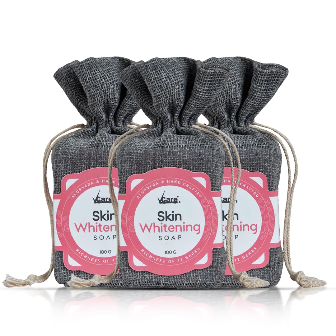 VCare Skin Whitening Soap with Richness of 12 Active Ingredients,100 gm (Pack of 3)-exfoliates the skin impurities & improves the skin tone for both M
VCare Skin Whitening Soap with Richness of 12 Active Ingredients,100 gm (Pack of 3)-exfoliates the skin impurities & improves the skin tone for both M