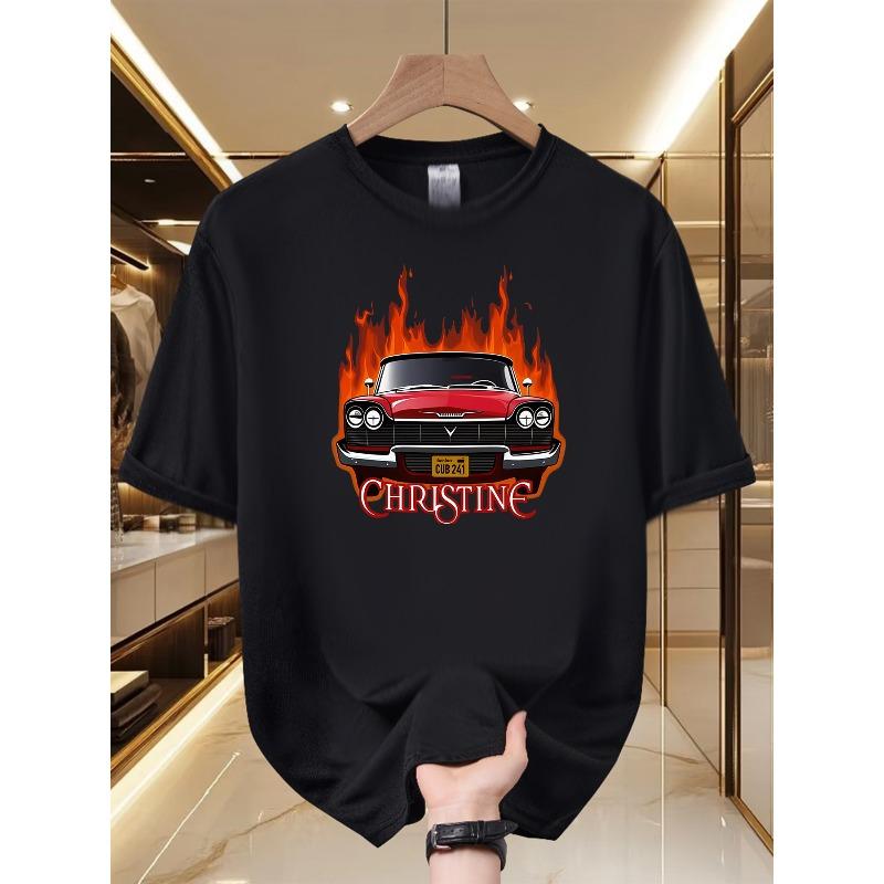 Men S Tee - Vintage Horror Vehicle Design, Comfortable And Lightweight, Striking Print, Round Neck, Short Sleeves for Summer, Retro Film T-Shirt 4XL чорний
Men S Tee - Vintage Horror Vehicle Design, Comfortable And Lightweight, Striking Print, Round Neck, Short Sleeves for Summer, Retro Film T-Shirt 4XL чорний