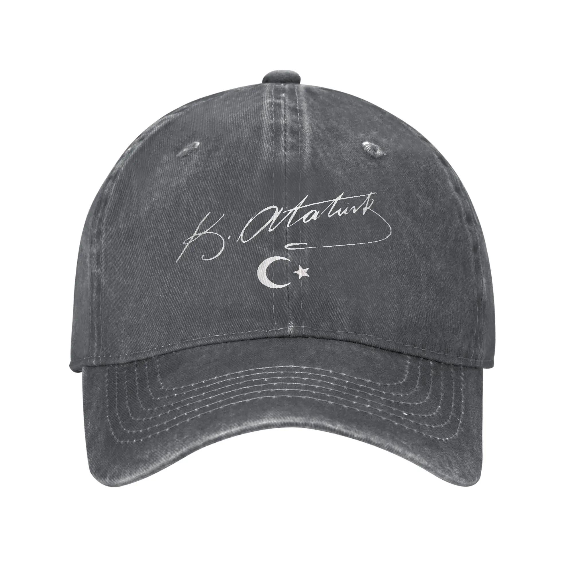 Retro Mustafa Kemal Ataturk Turkey Signature Baseball Caps Unisex Distressed Denim Sun Cap Outdoor Summer Unstructured Soft Hat Adjustable
Retro Mustafa Kemal Ataturk Turkey Signature Baseball Caps Unisex Distressed Denim Sun Cap Outdoor Summer Unstructured Soft Hat Adjustable