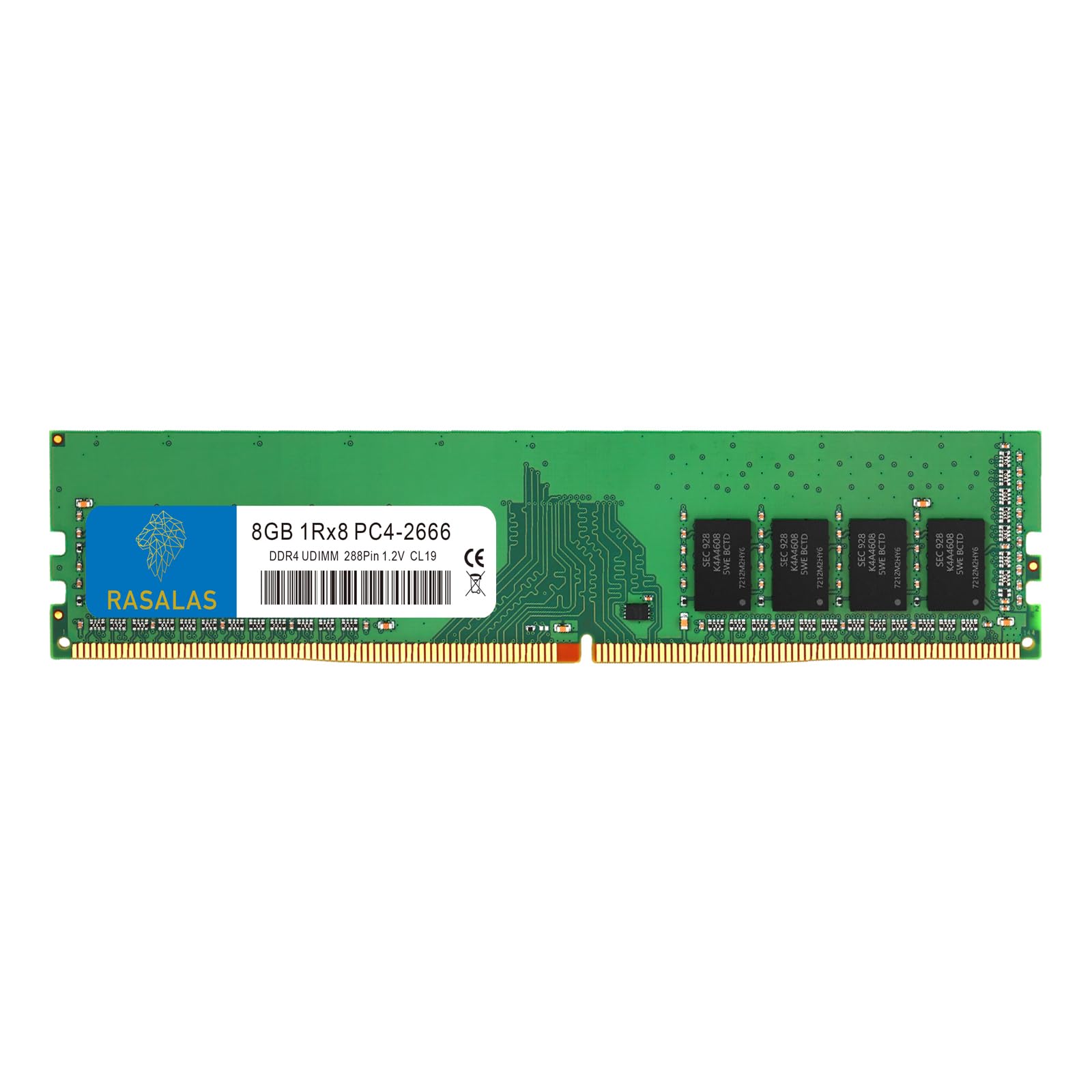 Desktop Memory 8GB 1RX8 UDIMM RAM for PC 288Pin CL19 Unbuffered PC4-21300 DDR4-2666 1.2V NON-ECC
Desktop Memory 8GB 1RX8 UDIMM RAM for PC 288Pin CL19 Unbuffered PC4-21300 DDR4-2666 1.2V NON-ECC