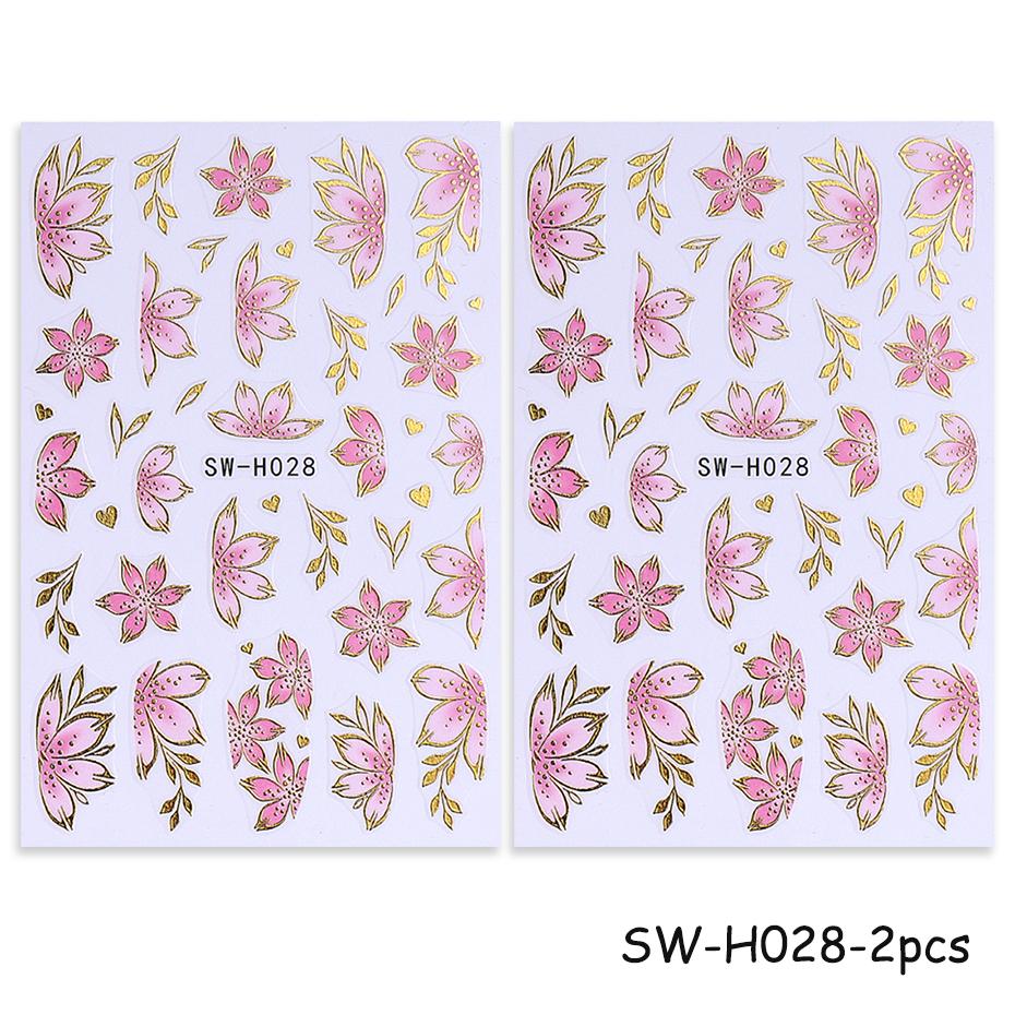 2/3pcs Golden Pink Hibiscus Flower Nail Stickers 3D Bronzing Border Petals Sakura Line Sliders Nail Decals DIY Manicure Decor
2/3pcs Golden Pink Hibiscus Flower Nail Stickers 3D Bronzing Border Petals Sakura Line Sliders Nail Decals DIY Manicure Decor