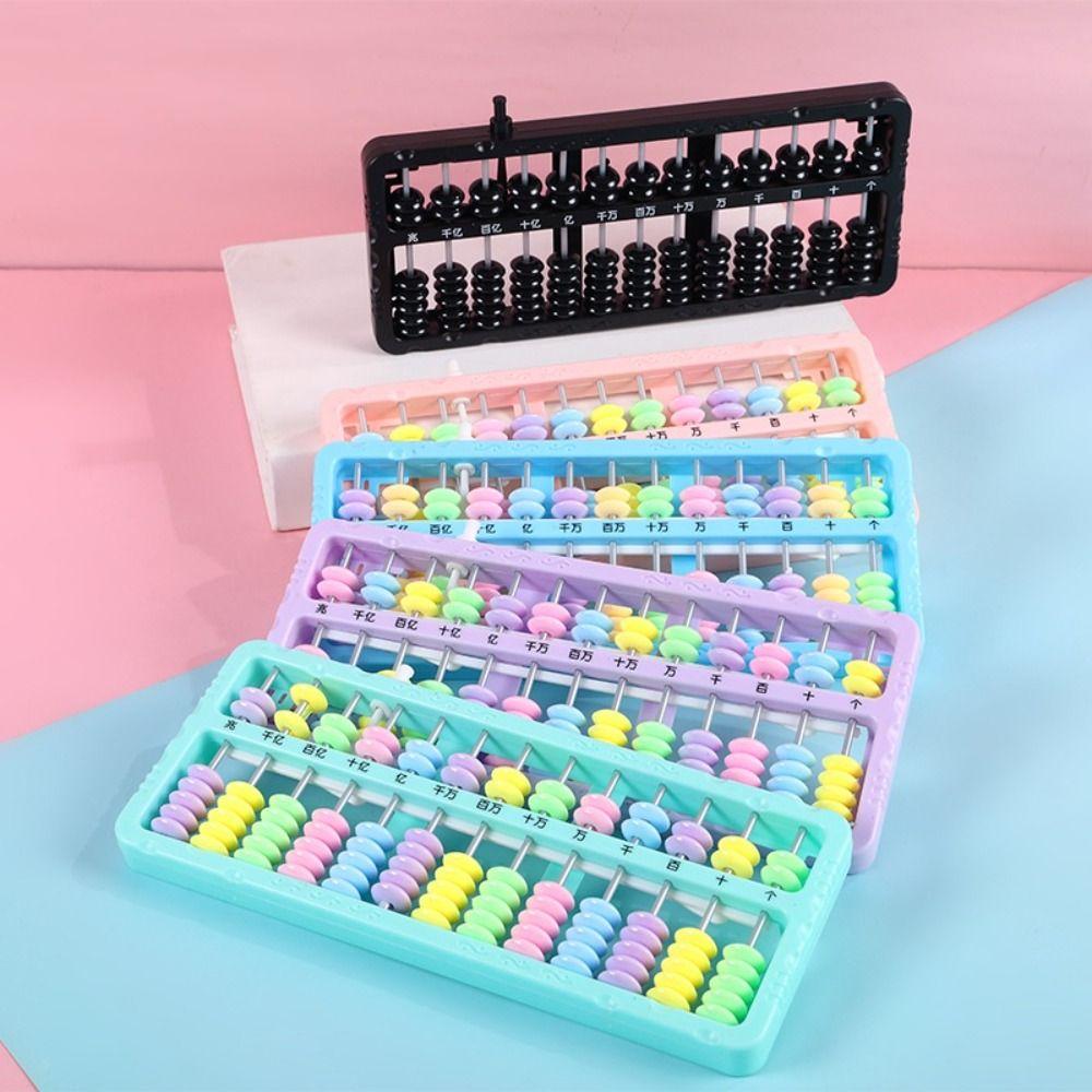 Black Blue Pink Calculation Bead Plastic Calculation Rack Counting Abacus Intelligence Development blue-13 Digit
Black Blue Pink Calculation Bead Plastic Calculation Rack Counting Abacus Intelligence Development blue-13 Digit