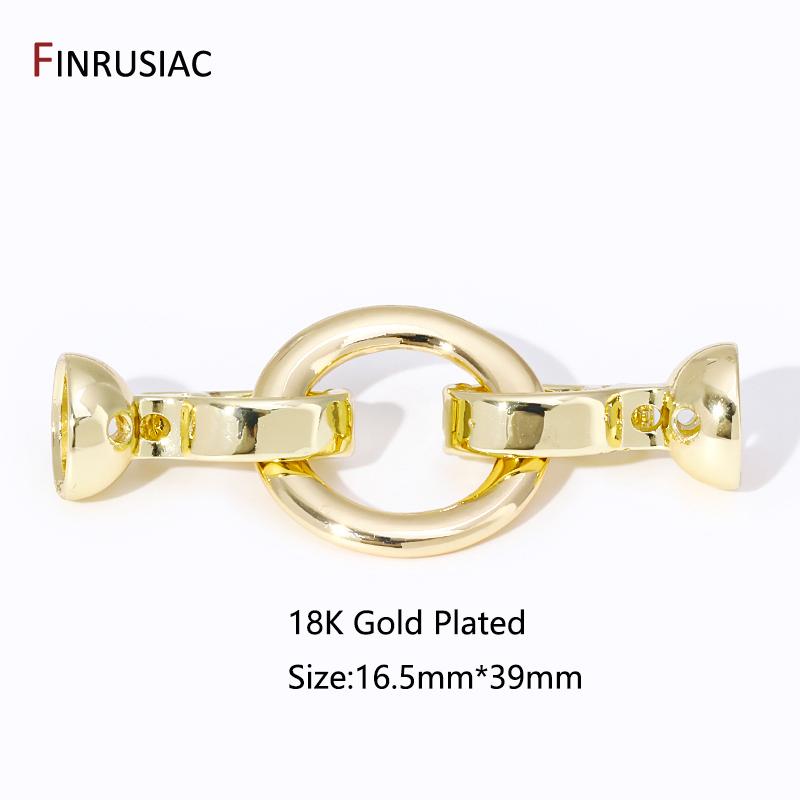 DIY Jewelry Making Accessories 18K Gold Plated Brass Round Pearl Clasps Connector Fastener For Bracelet Necklace Making Findings 1 pcs
DIY Jewelry Making Accessories 18K Gold Plated Brass Round Pearl Clasps Connector Fastener For Bracelet Necklace Making Findings 1 pcs