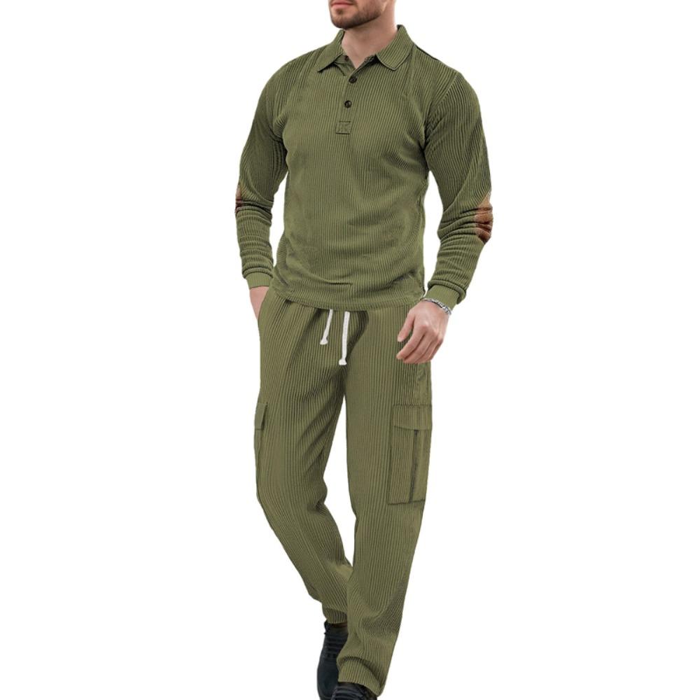 2026 Spring and Autumn Men s Long Sleeved Two-piece Lapel Collar Shirt, Long Pants, Loose Work Clothes, Casual Sportswear Sets XXXL армія зелений колір
2026 Spring and Autumn Men s Long Sleeved Two-piece Lapel Collar Shirt, Long Pants, Loose Work Clothes, Casual Sportswear Sets XXXL армія зелений колір