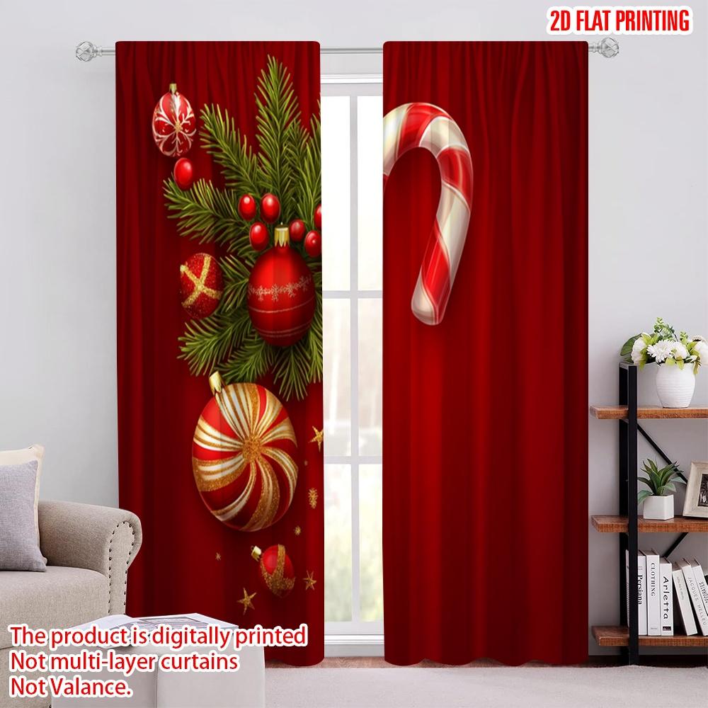 2pcs,2D plane printing Popular Curtains Christmas Candy Cane Holly Ornament (2) Polyester (without rod) Outdoor Decorations 52.50 × 116.00 cm 2 pcs
2pcs,2D plane printing Popular Curtains Christmas Candy Cane Holly Ornament (2) Polyester (without rod) Outdoor Decorations 52.50 × 116.00 cm 2 pcs