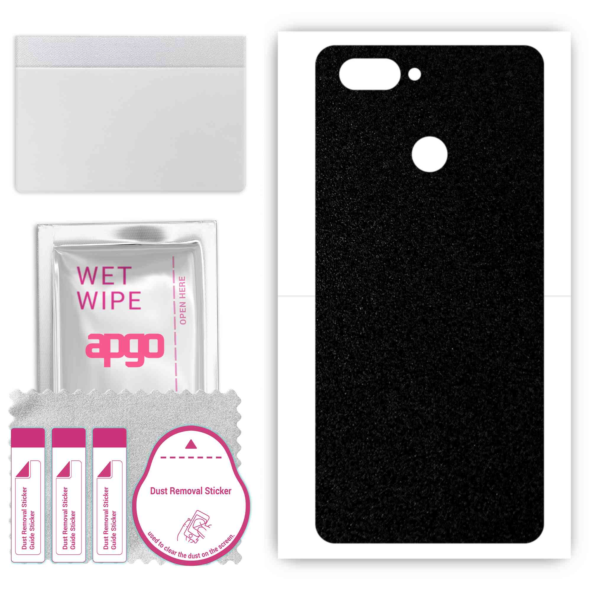 apgo Protective Skin Sticker for the back compatible with Oppo A12s, Wrap Film, Foil, Vinyl - Pattern Matte Black
apgo Protective Skin Sticker for the back compatible with Oppo A12s, Wrap Film, Foil, Vinyl - Pattern Matte Black