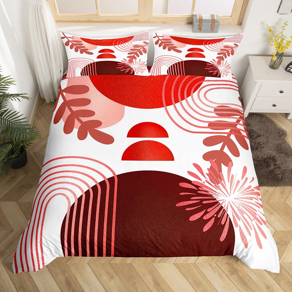Boho Mid Century Duvet Cover Abstract Geometric Comforter CoverModern Minimalist Queen Bedding SetsGeometry Line Art Bed Set AU Double(180*210cm)3pcs
Boho Mid Century Duvet Cover Abstract Geometric Comforter CoverModern Minimalist Queen Bedding SetsGeometry Line Art Bed Set AU Double(180*210cm)3pcs