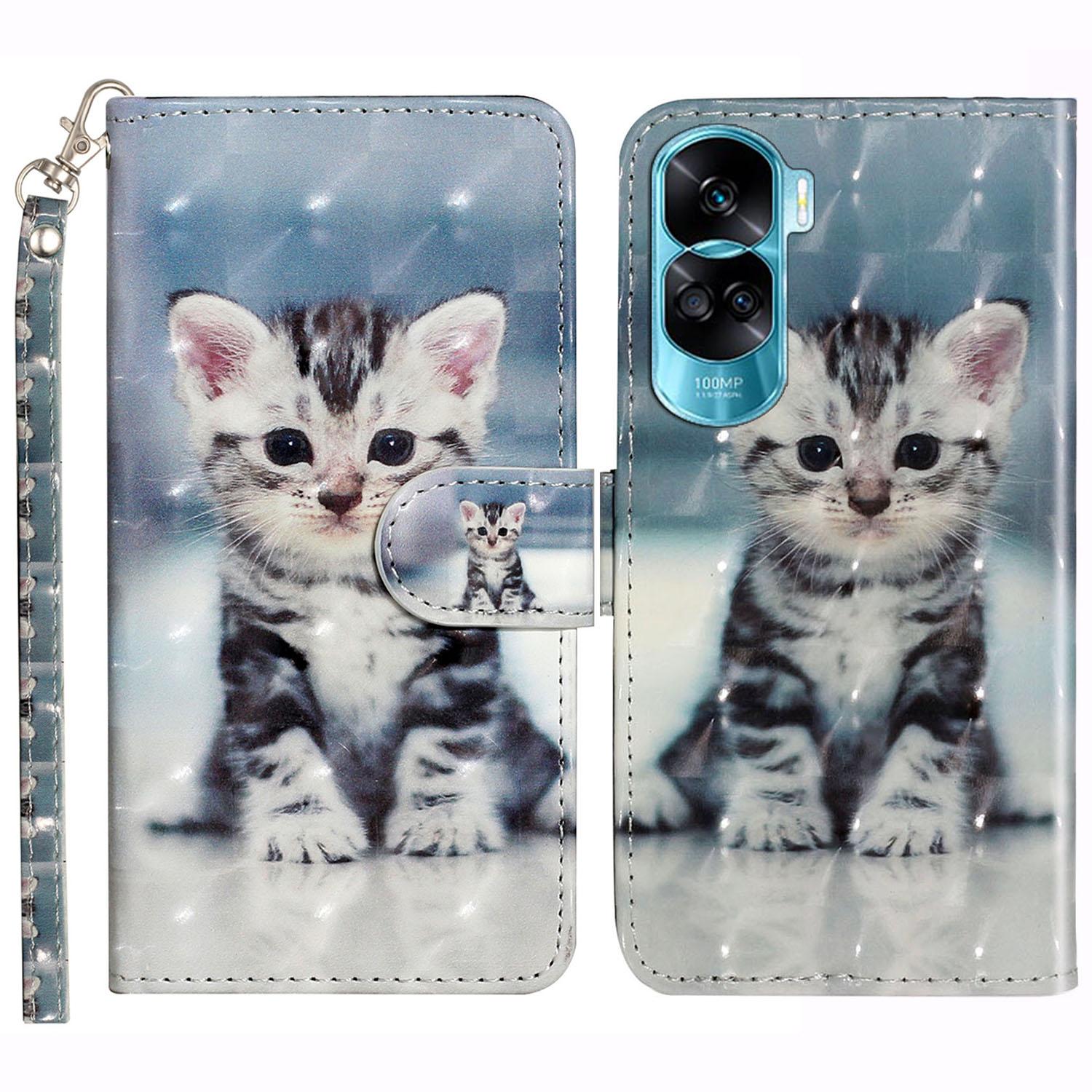 For Honor 90 Lite 5G/X50i 5G Phone Case 3D Pattern PU Leather Wrist Strap Cover Cat
For Honor 90 Lite 5G/X50i 5G Phone Case 3D Pattern PU Leather Wrist Strap Cover Cat