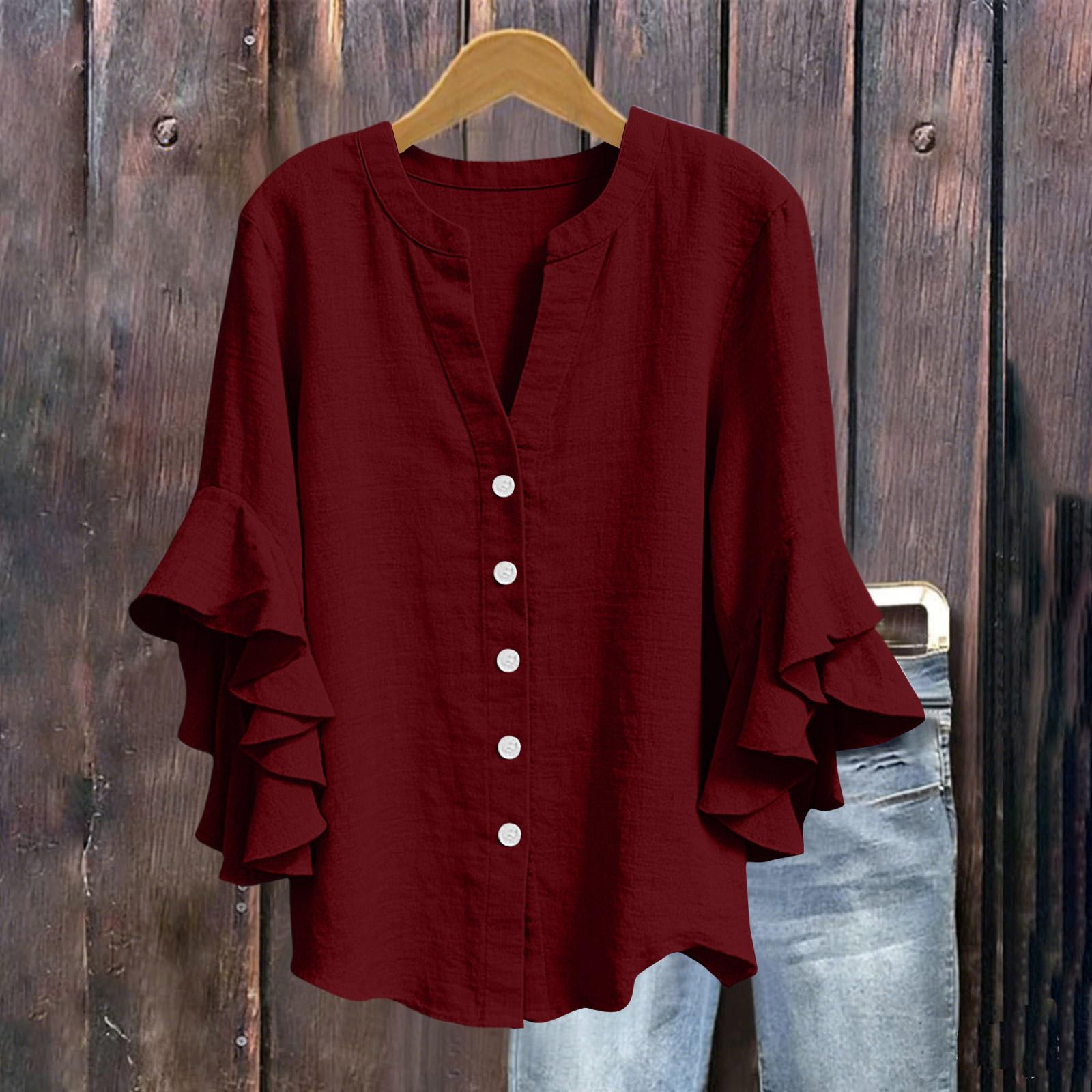 Women s Color Cotton And Linen Camisole Loose Inner Long Sleeve Versatile Bottoming Top L винний
Women s Color Cotton And Linen Camisole Loose Inner Long Sleeve Versatile Bottoming Top L винний