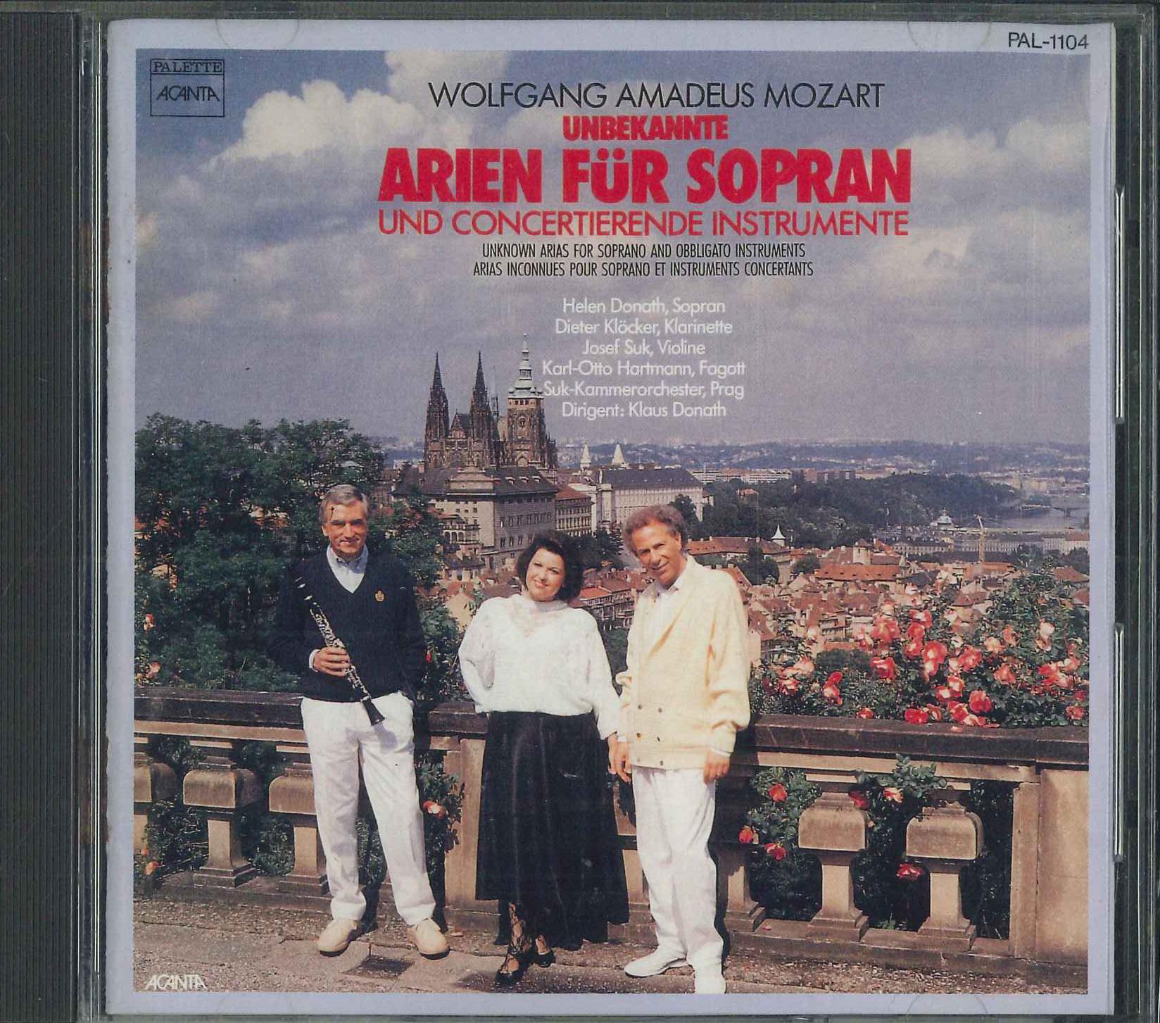 CD SUK CHAMBER ORCHESTRA KLAUS DONATH Attributed to MozartUnknown Arias PAL1104 1989 Japan Classical Used
CD SUK CHAMBER ORCHESTRA KLAUS DONATH Attributed to MozartUnknown Arias PAL1104 1989 Japan Classical Used