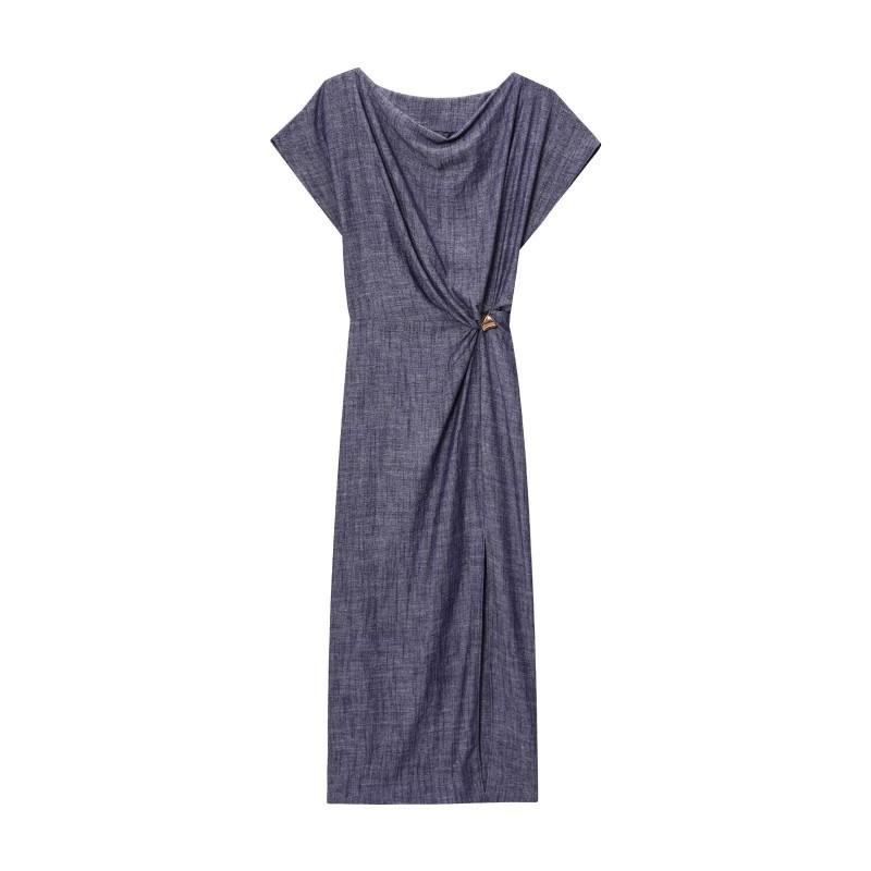 European American Women s Clothing Summer Temperament V-neck Short Sleeve Waist Long Dress XS
European American Women s Clothing Summer Temperament V-neck Short Sleeve Waist Long Dress XS