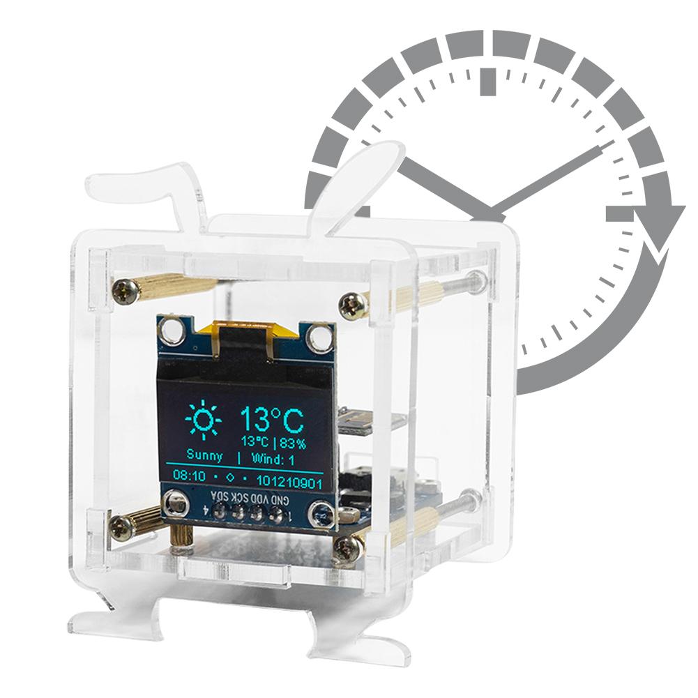 ESP8266 Міні Електронний Годинник DIY Набір Підтримка 2.4G Wifi Мережі DIY Цифровий Годинник Набір Міні Годинник Погоди Пайка Проект CHINA
ESP8266 Міні Електронний Годинник DIY Набір Підтримка 2.4G Wifi Мережі DIY Цифровий Годинник Набір Міні Годинник Погоди Пайка Проект CHINA
