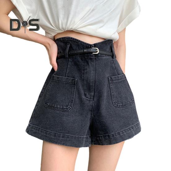 Женские джинсовые шорты с высокой талией, эластичные свободные джинсовые шорты, повседневные широкие летние шорты с карманами XXL чёрный
Женские джинсовые шорты с высокой талией, эластичные свободные джинсовые шорты, повседневные широкие летние шорты с карманами XXL чёрный