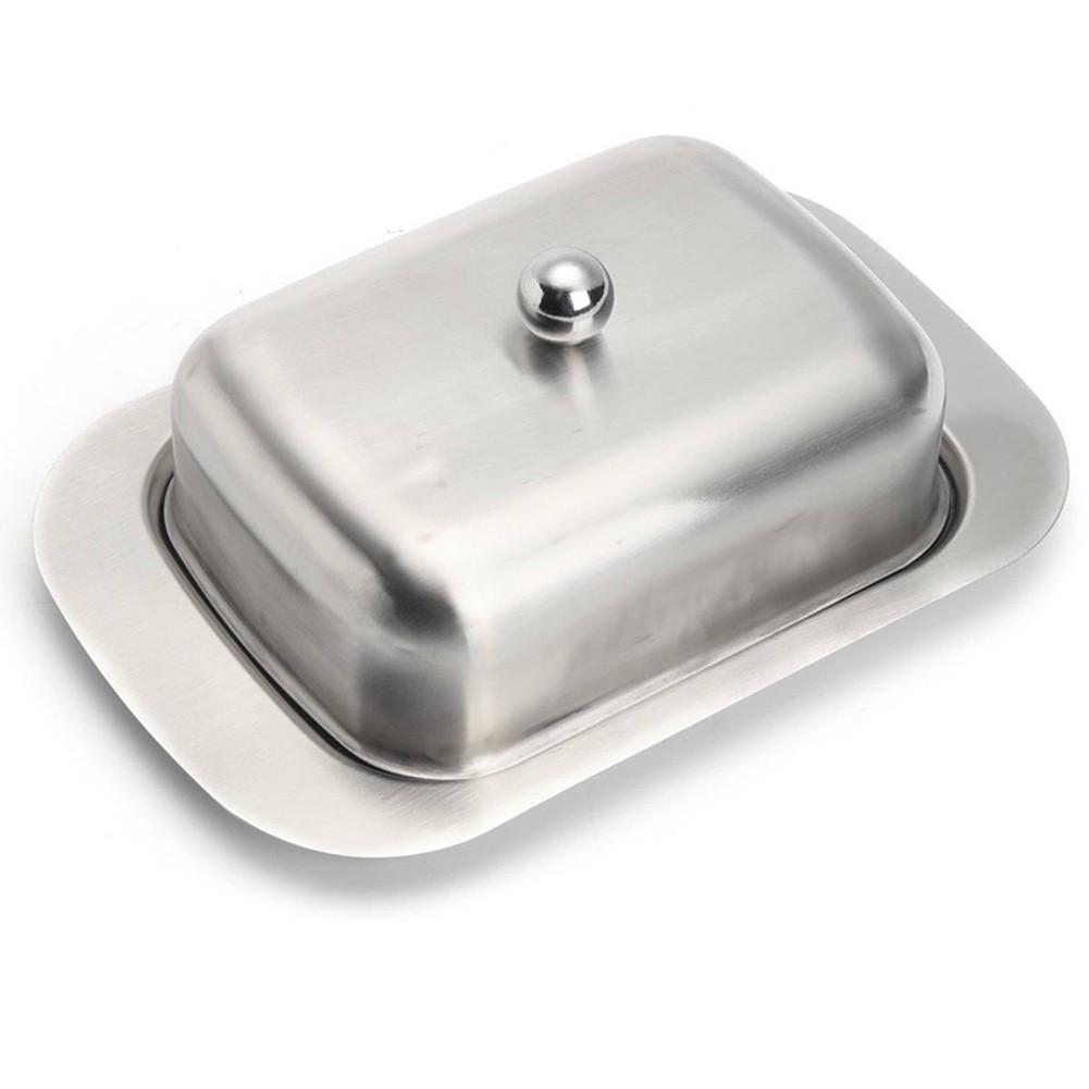 Kitchen Storage Stainless Steel Butter Dish Dirtying Metal cover
Kitchen Storage Stainless Steel Butter Dish Dirtying Metal cover