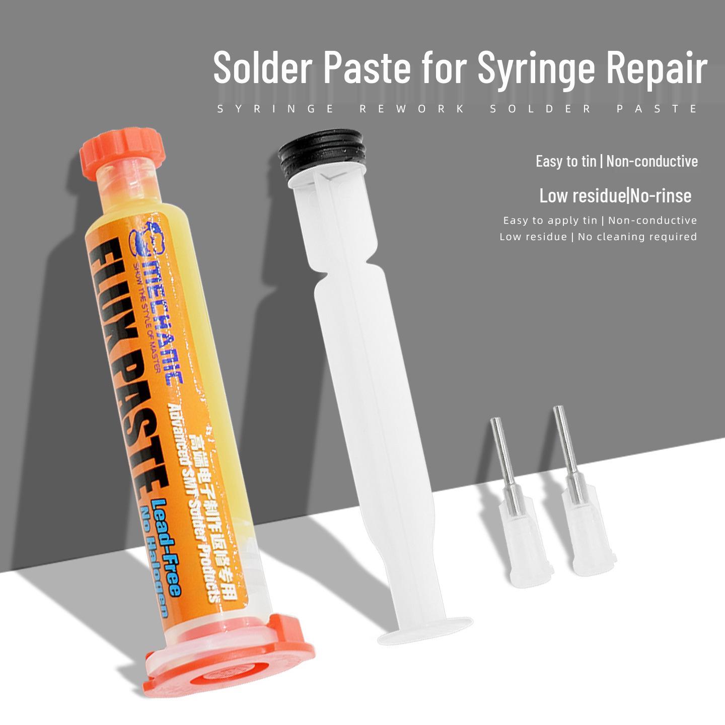 Repairman No-Clean Solder Paste for SMD BGA Motherboard & Mobile Phone Circuit Repair
Repairman No-Clean Solder Paste for SMD BGA Motherboard & Mobile Phone Circuit Repair