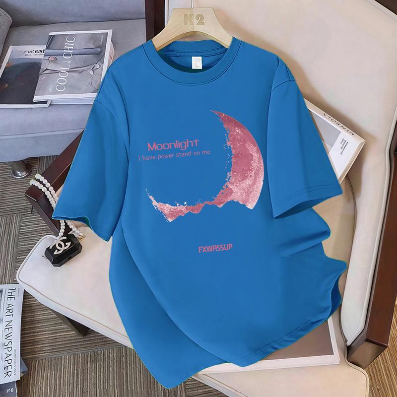 Beautiful Moonlight Printing TShirts Womens Summer Cotton Tops Comfortable ONeck Oversized Short Sleeve Casual Womans Clothes S
Beautiful Moonlight Printing TShirts Womens Summer Cotton Tops Comfortable ONeck Oversized Short Sleeve Casual Womans Clothes S