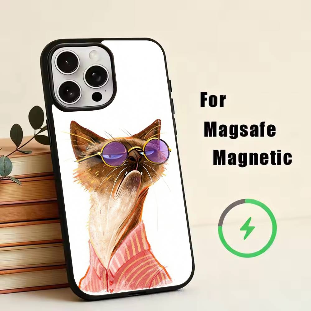 Mr. Cat Phone Case For iPhone17,16,15,14,13,12,11 Plus,Pro Magnetic with Magsafe Wireless Charging iPhone15PROMAX
Mr. Cat Phone Case For iPhone17,16,15,14,13,12,11 Plus,Pro Magnetic with Magsafe Wireless Charging iPhone15PROMAX
