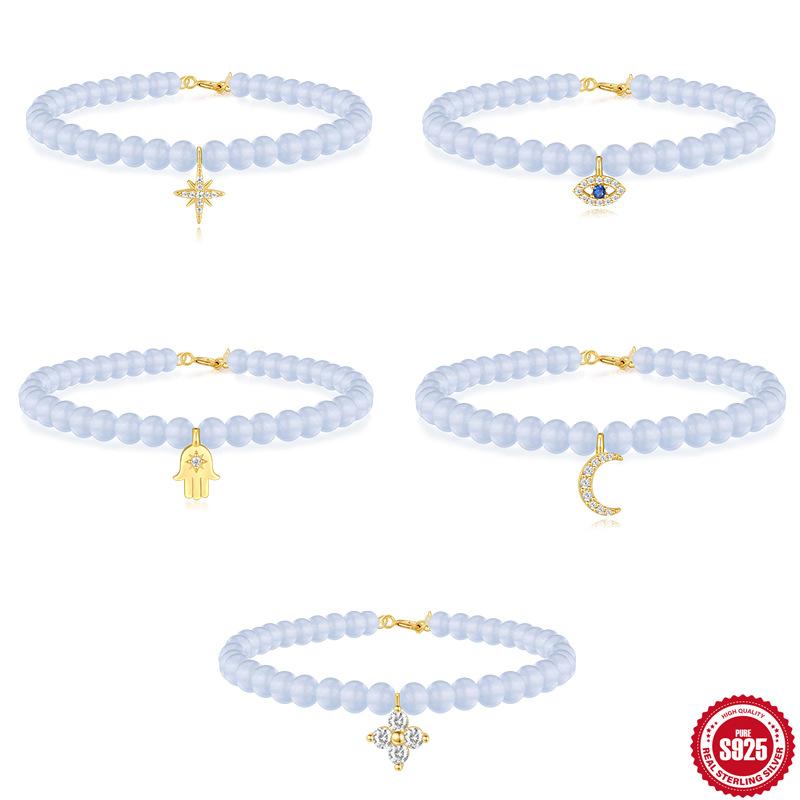 S925 Sterling Silver Sea Blue Chalcedony Handmade Beaded Diy Accessories Daily Wear Wenwan Versatile Bracelet Bracelet Bracelet 925 Silver
S925 Sterling Silver Sea Blue Chalcedony Handmade Beaded Diy Accessories Daily Wear Wenwan Versatile Bracelet Bracelet Bracelet 925 Silver