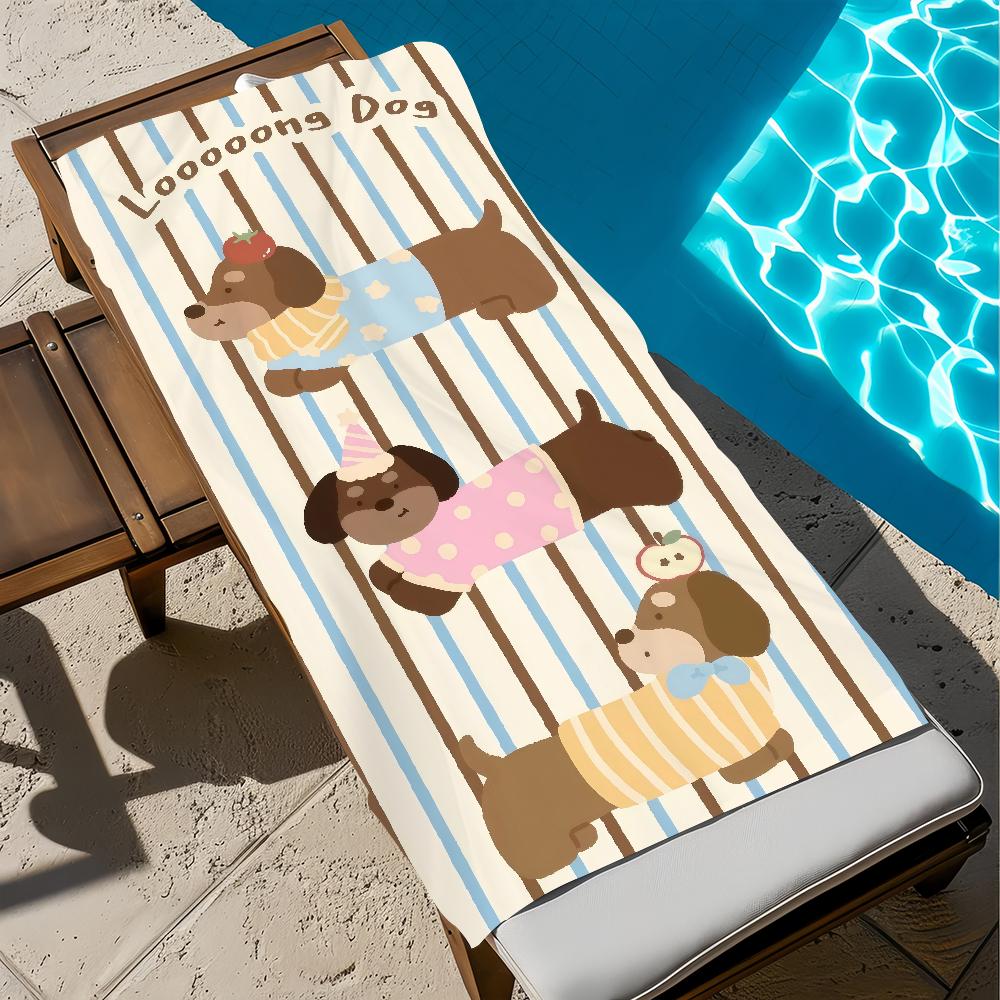 Cute Cartoon Dachshund Puppy Art dog soft Beach Towels Trip swim Pool bathing Towel Gym Spa home Decor Gift Holiday Vacation W30*H60(CM)
Cute Cartoon Dachshund Puppy Art dog soft Beach Towels Trip swim Pool bathing Towel Gym Spa home Decor Gift Holiday Vacation W30*H60(CM)