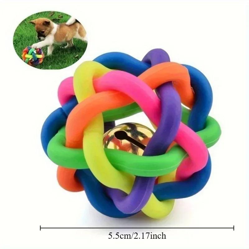Pet Toys Rainbow Woven Bell Toy Ball Pet Cat Dog Interactive Toy Training Grinding Chewing Ball Pet Sound Toy Rainbow Ball
Pet Toys Rainbow Woven Bell Toy Ball Pet Cat Dog Interactive Toy Training Grinding Chewing Ball Pet Sound Toy Rainbow Ball
