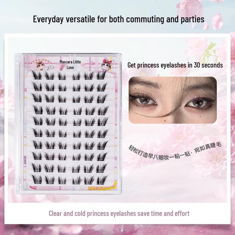 Princess Glue-Free False Eyelashes: Beginner-Friendly, Segmented Clusters for a Natural Look, Manga-Inspired Style, Large Capacity
Princess Glue-Free False Eyelashes: Beginner-Friendly, Segmented Clusters for a Natural Look, Manga-Inspired Style, Large Capacity