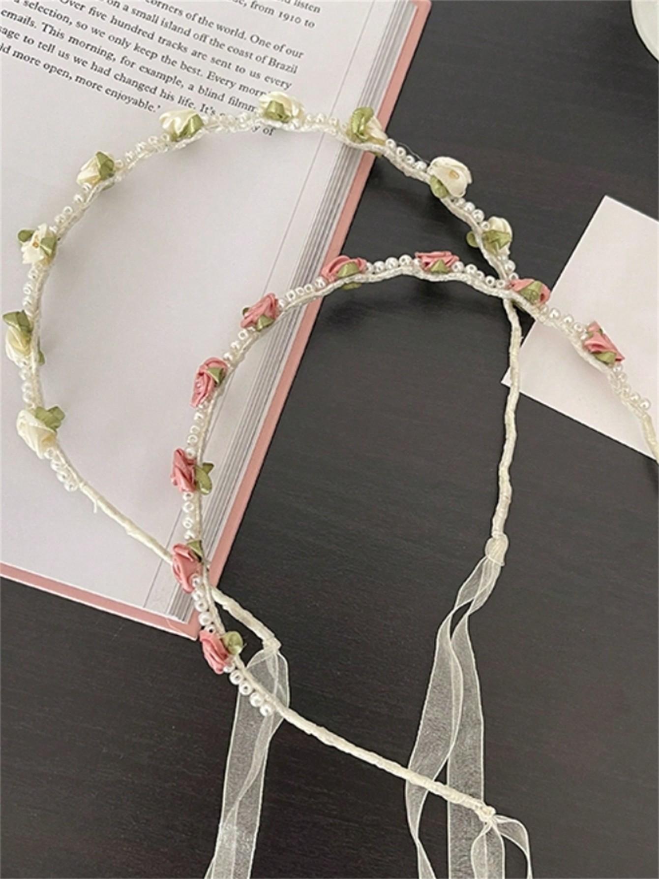 1 ladies spring/summer new pearl streamer flower satin Fairy Spirit with sweet headband all go out hair accessories Size fits all
1 ladies spring/summer new pearl streamer flower satin Fairy Spirit with sweet headband all go out hair accessories Size fits all