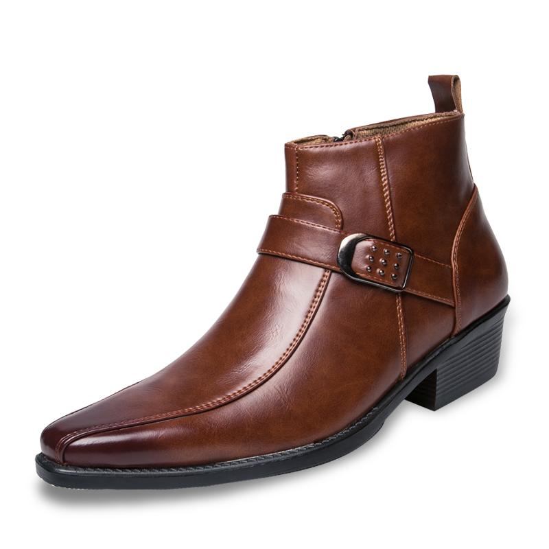 Men s Short Boots With Side Zipper And Pointed Toe, British Style 38 коричневый
Men s Short Boots With Side Zipper And Pointed Toe, British Style 38 коричневый
