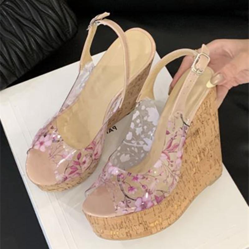 Fashion Fashion Print Shallow Wedge Sandals Women Elegant Back Strap Buckle Brand Designer Shoes 14cm Super High Heel Wedding Bride Shoe 42 чистий
Fashion Fashion Print Shallow Wedge Sandals Women Elegant Back Strap Buckle Brand Designer Shoes 14cm Super High Heel Wedding Bride Shoe 42 чистий