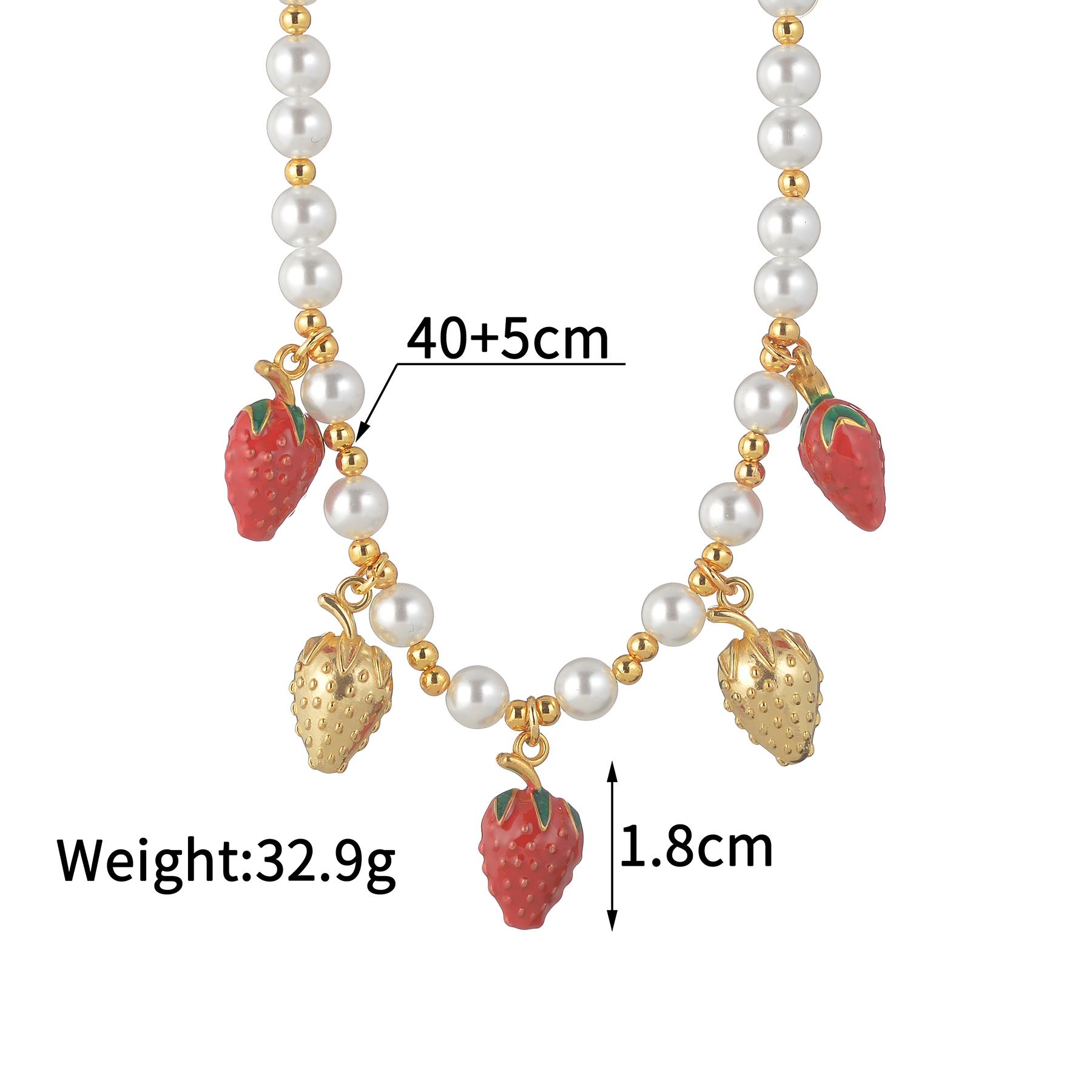 Atoztide Trendy Cherry Charm Necklace for Women Stainless Steel Imitation Pearl Chain Temperament Clavicle Chain Jewelry Gift
Atoztide Trendy Cherry Charm Necklace for Women Stainless Steel Imitation Pearl Chain Temperament Clavicle Chain Jewelry Gift