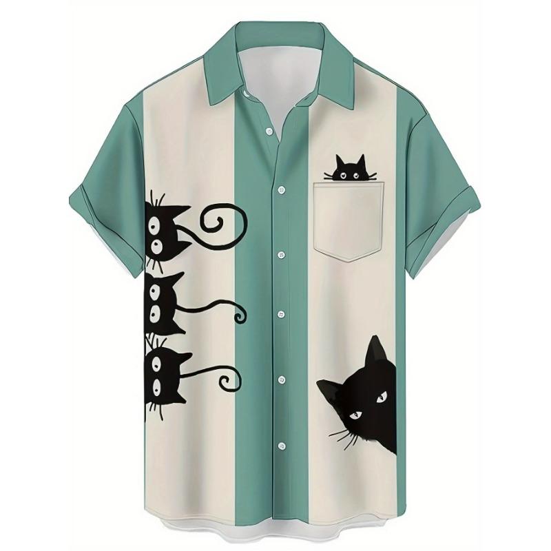 Men s printed short sleeve button-down shirt with 3D heat transfer pattern, casual beach vacation street style XXL
Men s printed short sleeve button-down shirt with 3D heat transfer pattern, casual beach vacation street style XXL