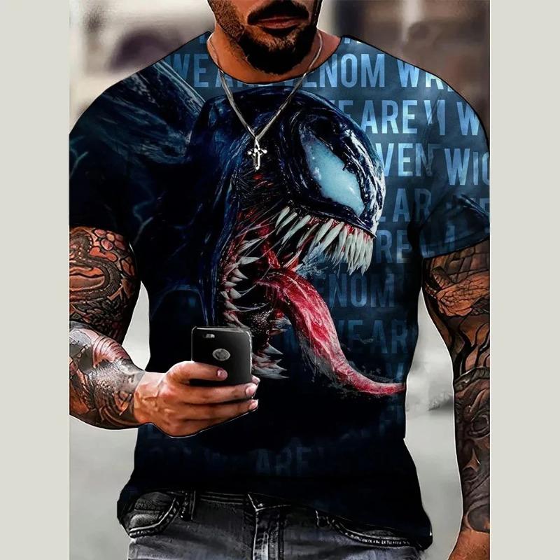 Лето 2026 Мужская футболка с круглым вырезом Marvel Venom с 3D-печатью - Повседневная и модная футболка с коротким рукавом XXS
Лето 2026 Мужская футболка с круглым вырезом Marvel Venom с 3D-печатью - Повседневная и модная футболка с коротким рукавом XXS