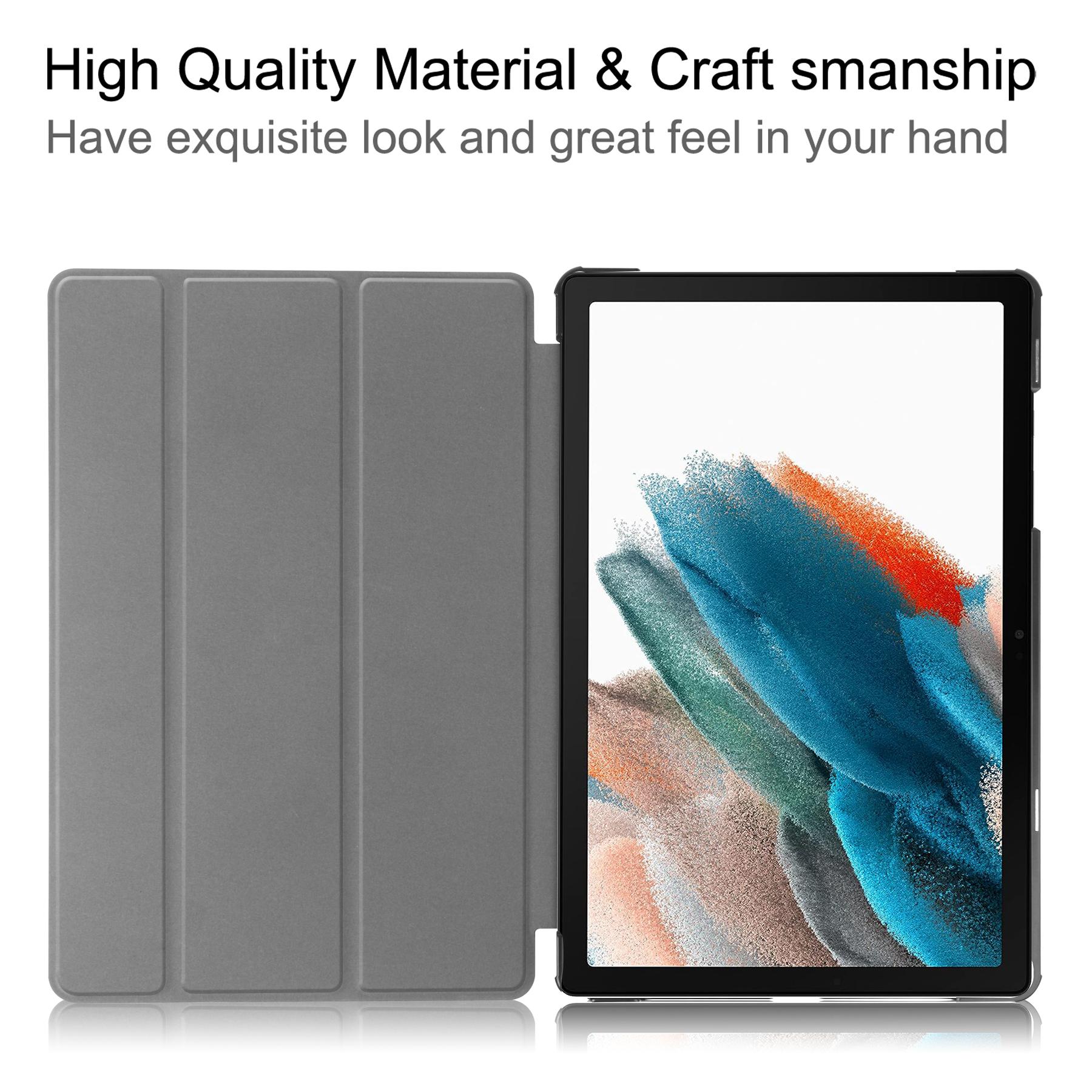 For Samsung Galaxy Tab A9 Tri-fold Stand PU Leather Tablet Case Full Protection Tablet Cover Dark Blue
For Samsung Galaxy Tab A9 Tri-fold Stand PU Leather Tablet Case Full Protection Tablet Cover Dark Blue
