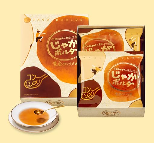 Tokyo Banana Jaga Consomme Flavor 4 Evolutionary Potato Chips Gift Souvenir Calbee+ × BoldaGolden Bags
Tokyo Banana Jaga Consomme Flavor 4 Evolutionary Potato Chips Gift Souvenir Calbee+ × BoldaGolden Bags
