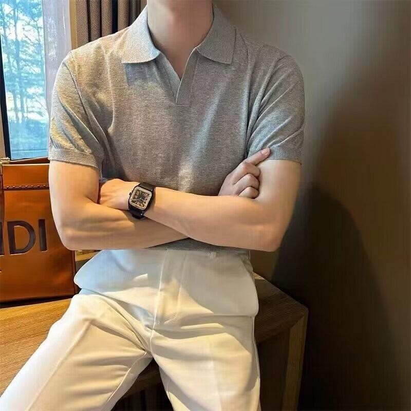 Men s 2024 Retro French-Style Short-Sleeve Polo Shirt XL сірий колір
Men s 2024 Retro French-Style Short-Sleeve Polo Shirt XL сірий колір