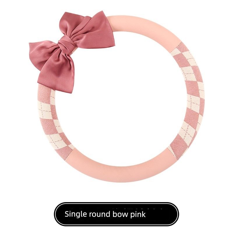 Car Steering Wheel Cover for All Seasons, Cute and Stylish for Women, Breathable and Sweat-Absorbent, D-Shaped, Wear-Resistant, Winter Use Bow Pink Steering Wheel Cover Round
Car Steering Wheel Cover for All Seasons, Cute and Stylish for Women, Breathable and Sweat-Absorbent, D-Shaped, Wear-Resistant, Winter Use Bow Pink Steering Wheel Cover Round