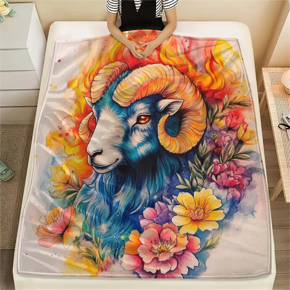 Colorful Goat Print Flannel Blanket, High quality Comfortable for All Seasons, Home Decor, Warmth and Comfort 80cm x 120cm
Colorful Goat Print Flannel Blanket, High quality Comfortable for All Seasons, Home Decor, Warmth and Comfort 80cm x 120cm