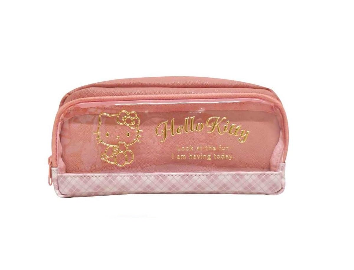 K Company Sanrio Pouch с прозрачным карманом Hello Kitty В110×Ш205 мм×60 мм CCPP1-KT