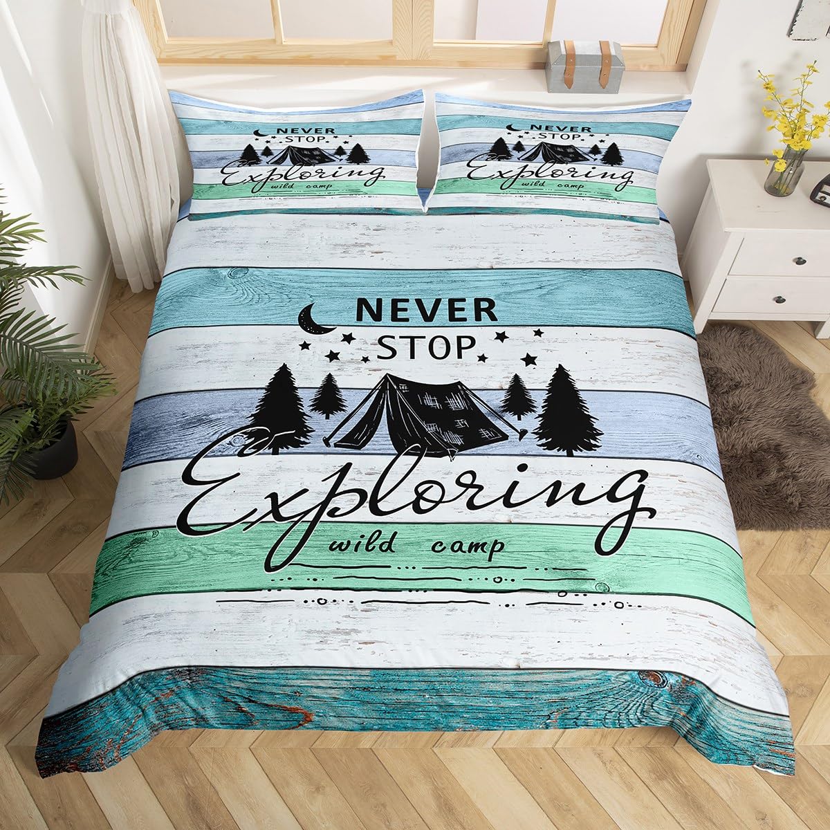 Erosebridal Camper Duvet Cover,Happy Camping Bedding Set Twin Size,Rustic Farmhouse Comforter Cover for Kids Boys Teens Adult Bedroom,Sketch 155x200cm
Erosebridal Camper Duvet Cover,Happy Camping Bedding Set Twin Size,Rustic Farmhouse Comforter Cover for Kids Boys Teens Adult Bedroom,Sketch 155x200cm