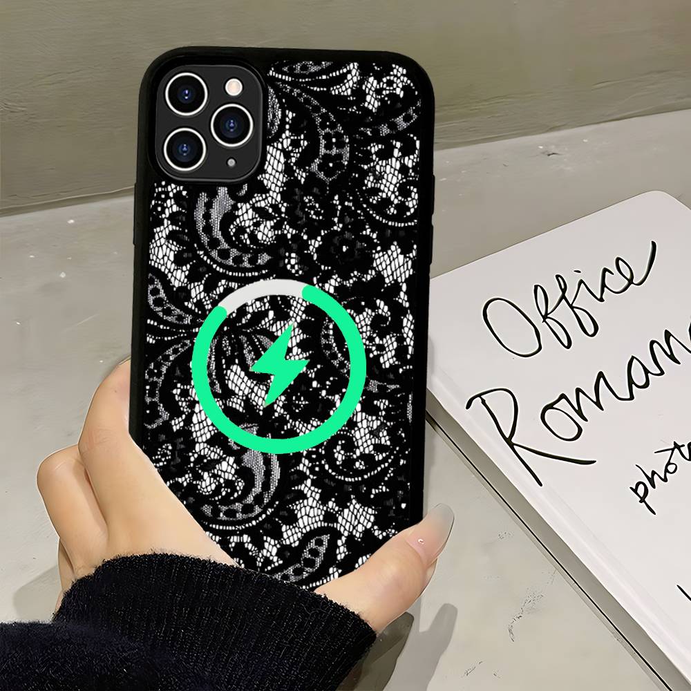 Black Lace Pattern Personalized Mobile For Magsafe Magnetic Case For IPhone17Air 16 15 14 13 12 11Pro Max Plus Wireless Charging iPhone 16pro max
Black Lace Pattern Personalized Mobile For Magsafe Magnetic Case For IPhone17Air 16 15 14 13 12 11Pro Max Plus Wireless Charging iPhone 16pro max