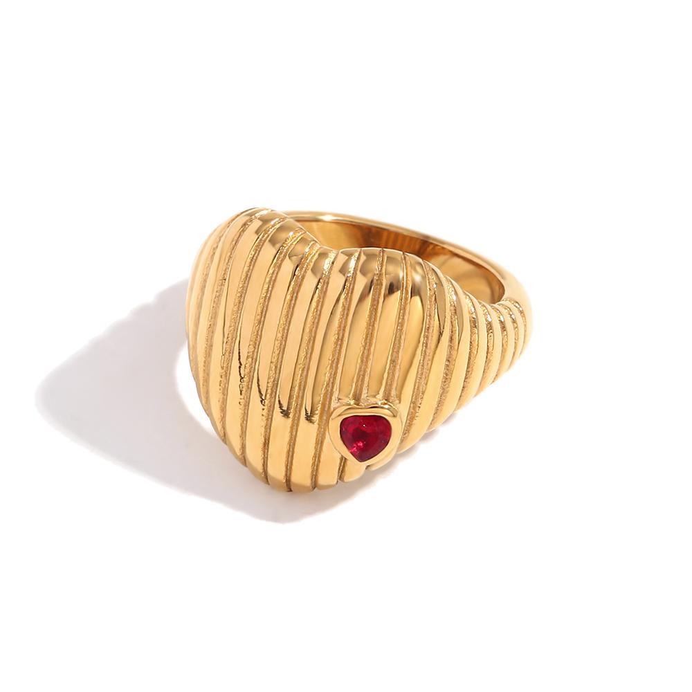 MamacitaSlay 316L Stainless Steel Red Heart Vertical Stripe Ring Waterproof 18K Gold Plated Jewelry Women s Anniversary Gift 6 золотий
MamacitaSlay 316L Stainless Steel Red Heart Vertical Stripe Ring Waterproof 18K Gold Plated Jewelry Women s Anniversary Gift 6 золотий