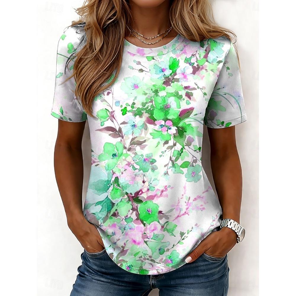 Women s Crew Neck Short Sleeve T-Shirt White Floral Plants Print Bohemian Hawaiian Casual Regular Tops Daily Wear Spring Summer XL
Women s Crew Neck Short Sleeve T-Shirt White Floral Plants Print Bohemian Hawaiian Casual Regular Tops Daily Wear Spring Summer XL