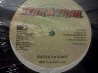 12inch Record BERES HAMMOND / LITTLE TWITCH - Sugar Yu Want / Talk About VPRD5147 Star Trail, VP 1993 US Reggae, Ska & Dub Used
12inch Record BERES HAMMOND / LITTLE TWITCH - Sugar Yu Want / Talk About VPRD5147 Star Trail, VP 1993 US Reggae, Ska & Dub Used
