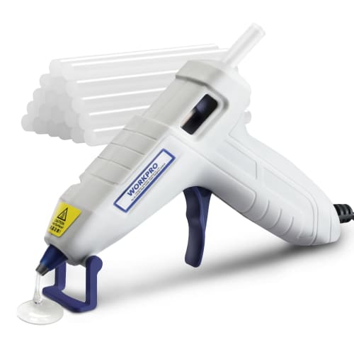 WORKPRO Glue Gun, Compact, 100-Second Rapid Heat-Up, Includes 20 Sticks, Lightweight, Quick-Drying, Leak and Burn Resistant, Improved Stand, Strong Ad
WORKPRO Glue Gun, Compact, 100-Second Rapid Heat-Up, Includes 20 Sticks, Lightweight, Quick-Drying, Leak and Burn Resistant, Improved Stand, Strong Ad