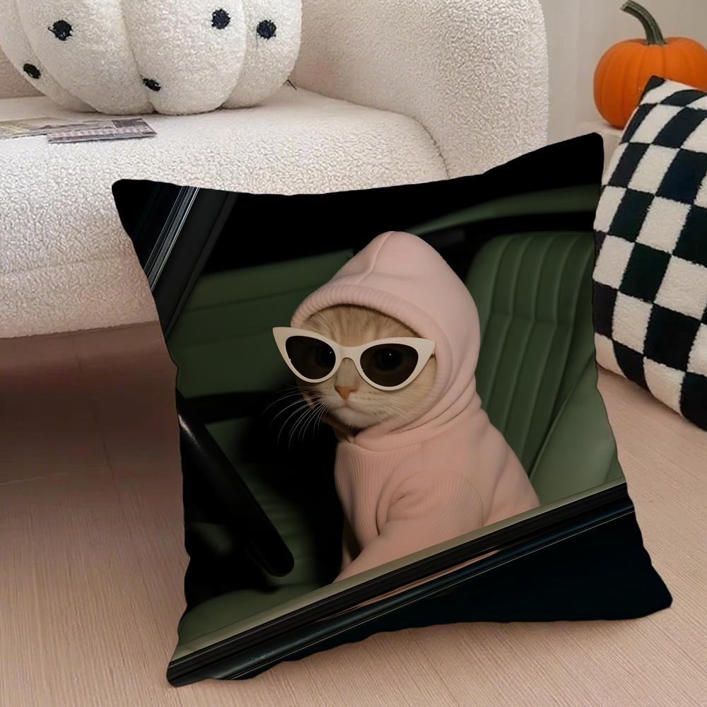 Stylish Whimsical Fashion Cats Cushion Cover Throw Pillow Cover Hidden Button Durable Polyester Chair Cushion 30X30cm
Stylish Whimsical Fashion Cats Cushion Cover Throw Pillow Cover Hidden Button Durable Polyester Chair Cushion 30X30cm