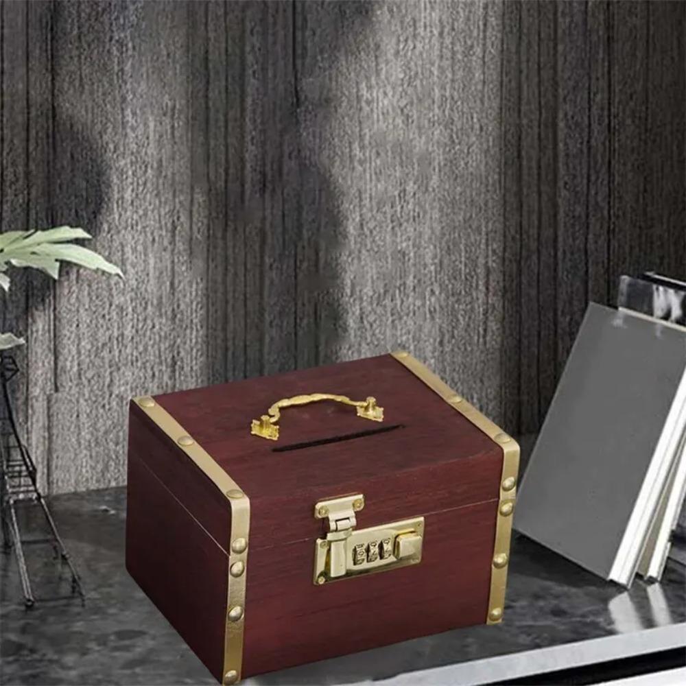 Chinese Style Money Tank Retro Password Lock Money Box Wooden Savings Tank Kids No Hemming
Chinese Style Money Tank Retro Password Lock Money Box Wooden Savings Tank Kids No Hemming