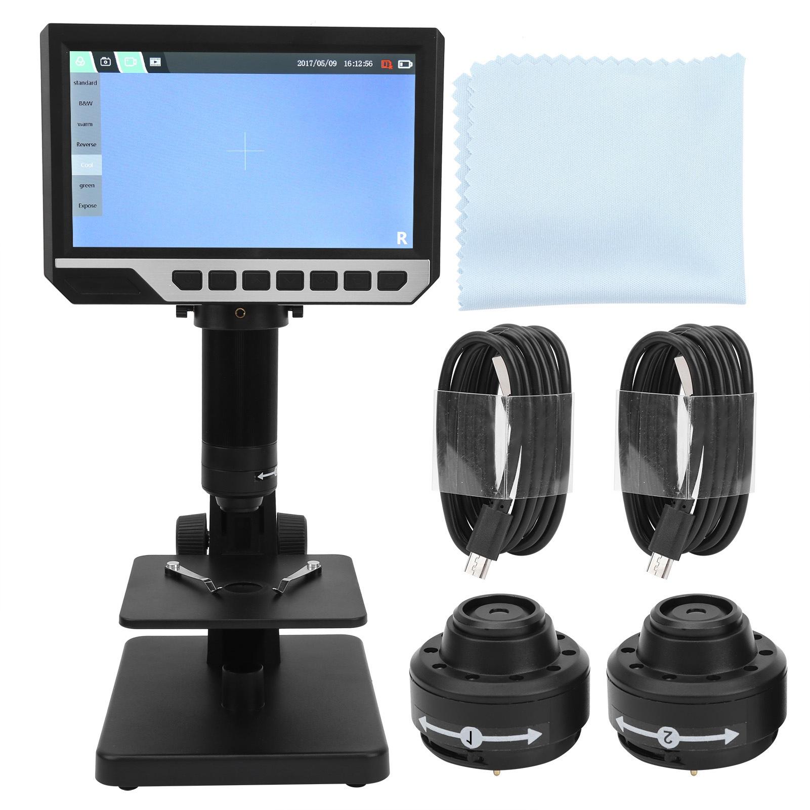 12MP 7in High‑Definition Display 2000X Industrial Digital Microscope for Circuit Board Repairing Magnifying Microscope
12MP 7in High‑Definition Display 2000X Industrial Digital Microscope for Circuit Board Repairing Magnifying Microscope