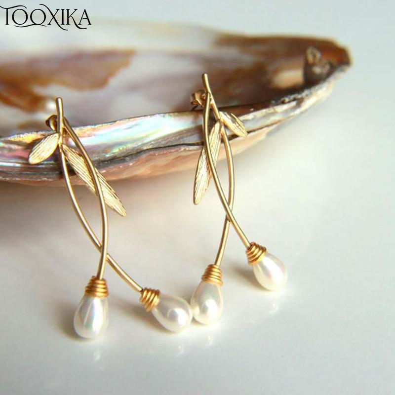 Tooxika Bohemian Красивые позолоченные серьги в форме листа Изысканные серьги с жемчугом Подарок на фестиваль
Tooxika Bohemian Красивые позолоченные серьги в форме листа Изысканные серьги с жемчугом Подарок на фестиваль